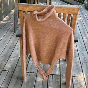 Wilfred Cowl Neck Sweater in Soft Brown